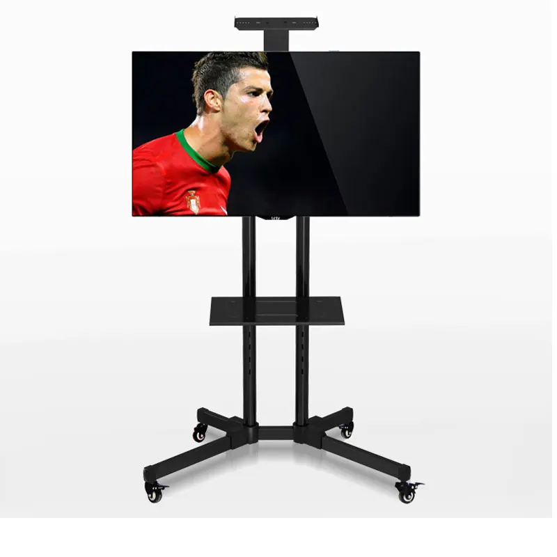 Movable LCD TV Floor Stand Video Conferencing Bracket Carts TV Mount