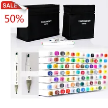 TOUCHFIVE Книги по искусству Эскиз Маркер изысканные/широкий двойные советы для Книги по искусству ist манга Graphic маркеры copic