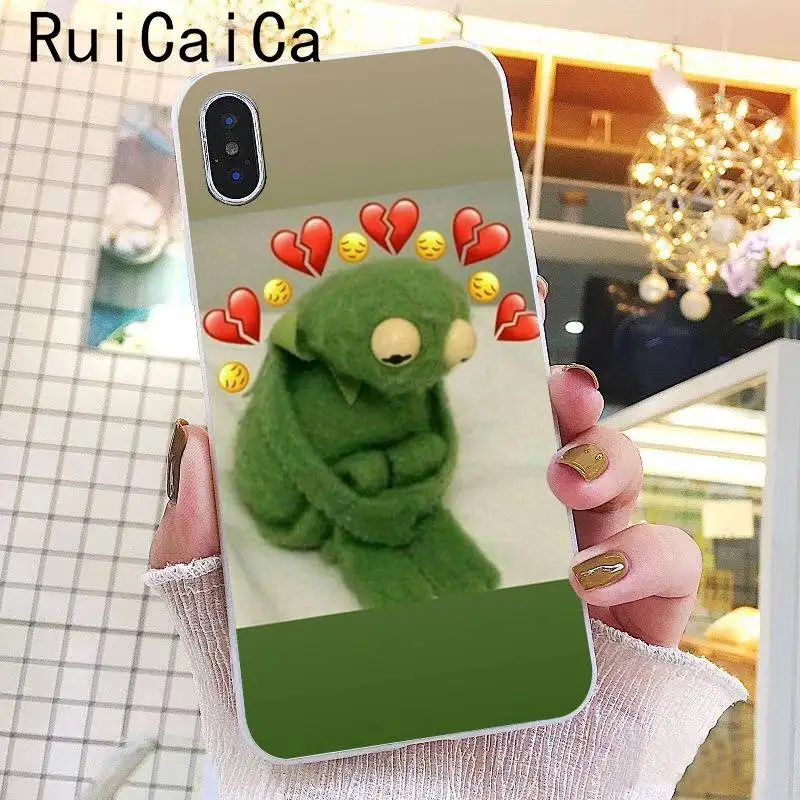 Ruicaica Kermit зеленая лягушка Забавный Милый гей мягкий чехол для телефона из ТПУ чехол для iPhone X XS MAX 6 6s 7 7plus 8 8Plus 5 5S SE XR 10 - Цвет: A15