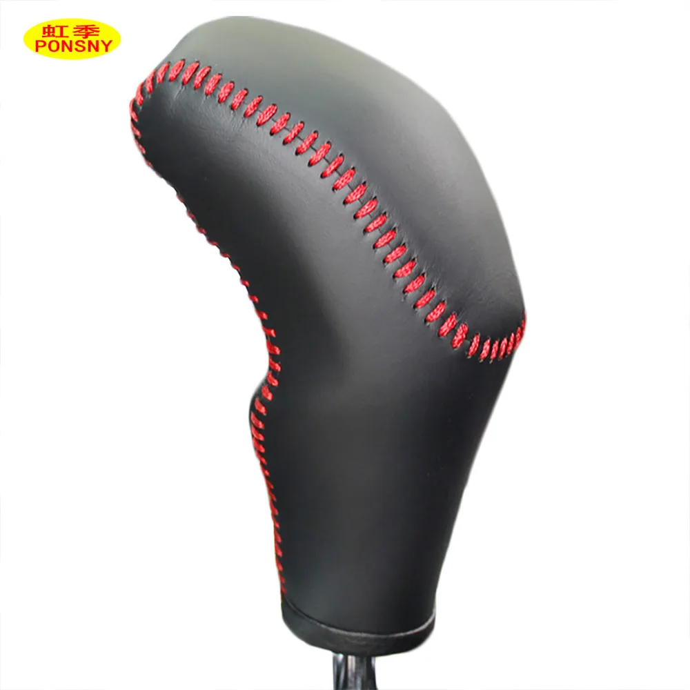 PONSNY Car Gear Covers Case for Peugeot 3008 Automatic Shift Knob Cover