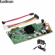 GADINAN H.265/H.264 8CH CCTV Board 8CH 4MP /4CH 5MP Hi3798M Security NVR Module XMEYE P2P Support 360 degree VR ONVIF with Power