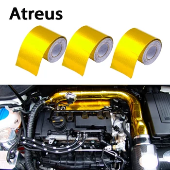 

Atreus 50*5000mm Car styling Engine exhaust pipe insulation stickers for VW polo passat b5 b6 Mazda 3 6 cx-5 Toyota corolla Ford