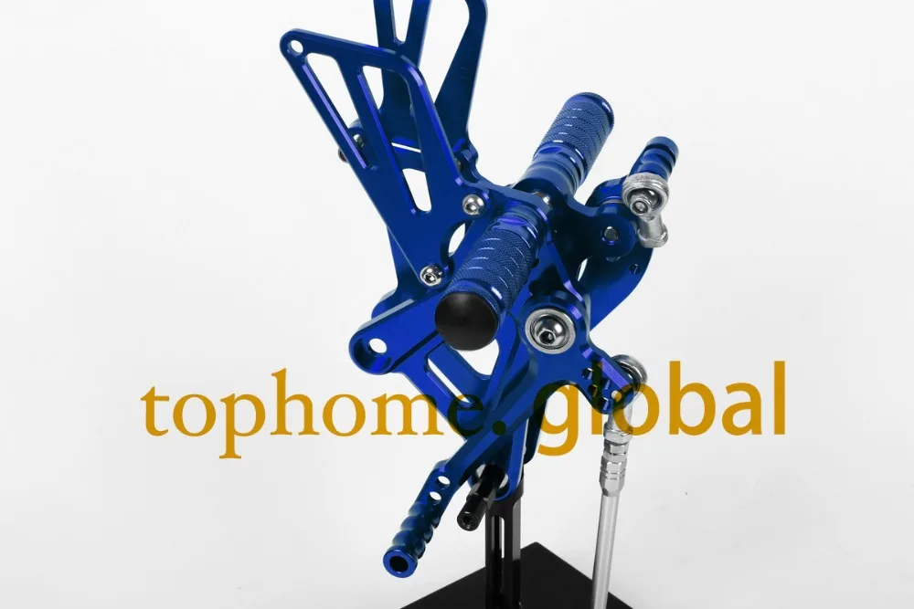 Для Honda CBR250RR 2010-2013 Синий ЧПУ Rearsets подножки задний Набор 2011 2012 мотоциклетные подножки