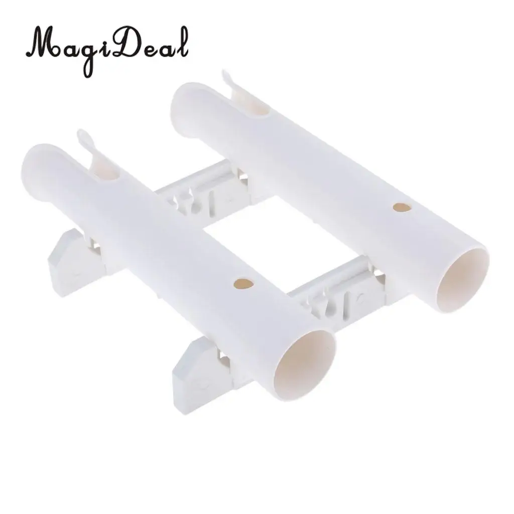 MagiDeal Durable UV Resistant Fishing Marine Boat Yacht Tube Rod Holder Support Stand Rack Side Mount Bracket Fits 1/2/4 Pole