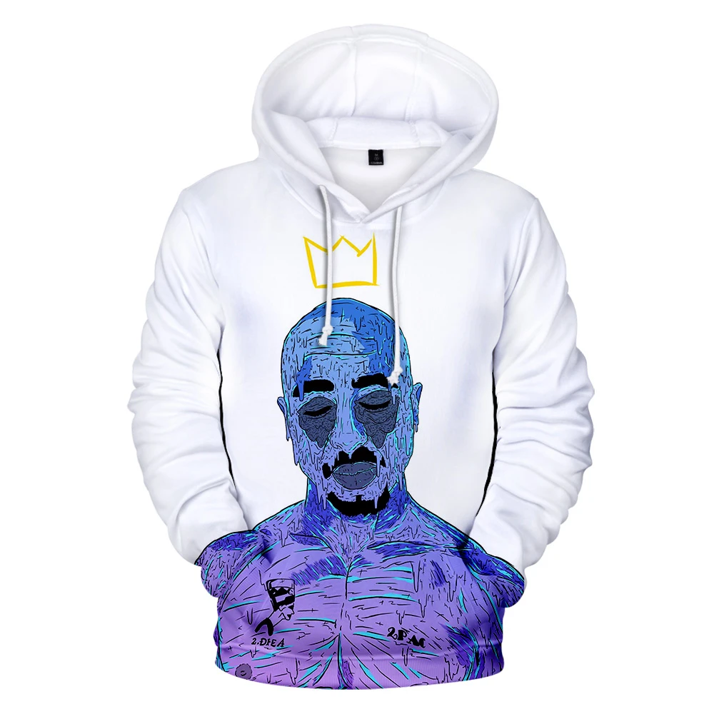 

New listing 3D Print 2PAC Hoodies Men/Women 2019 Fall Winter Hot Rapper 2PAC 3D Hoodies Men white clothes XXS-4XL