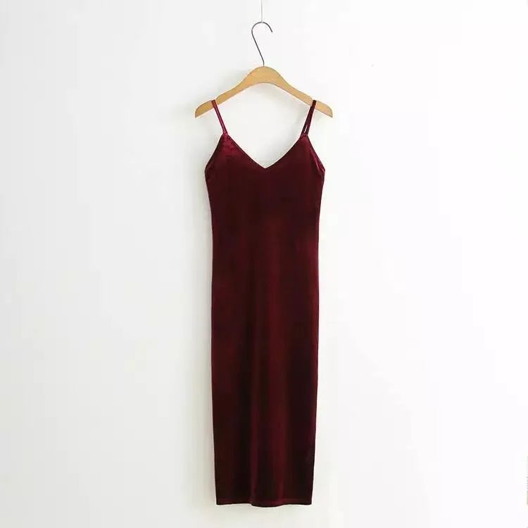 Женское бархатное платье комбинация весеннее на бретельках|velvet dress|dress stylestyle dress |