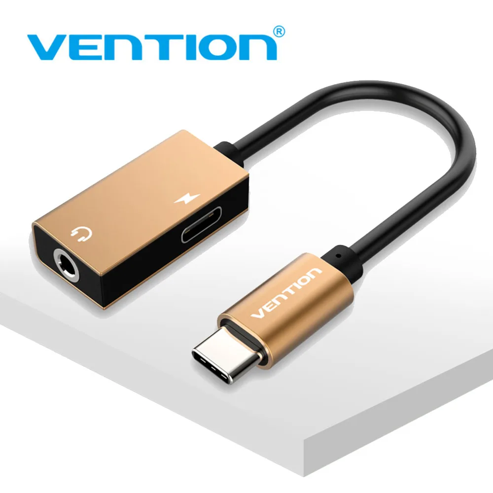 

Vention Type C to 3.5mm Earphone Adapter Charger USB C Aux Audio Cable Jack 3.5 Headphone converter for Xiaomi Mi6 Huawei Mate10