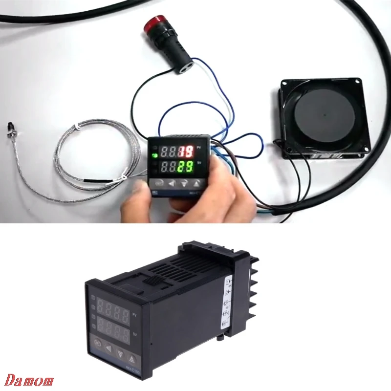 

PID Digital Temperature Controller REX-C100 0 To 400 Celsius K Type Input SSR Output