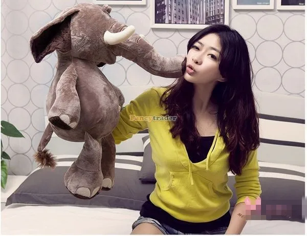 Fancytrader 33'' 85cm Huge Lovely Stuffed Soft Plush Elephant, Free Shipping FT50399 (6)