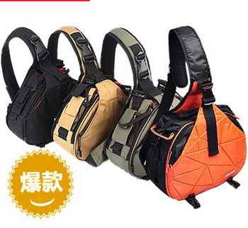 

by dhl or ems 20pcs Waterproof Travel Small DSLR Shoulder Camera Bag with Rain Cover Triangle Sling Bag for Digital Camera K1