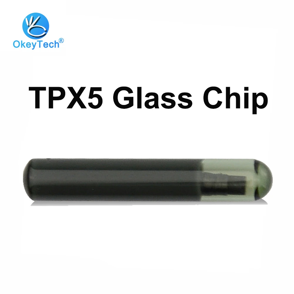 OkeyTech TPX5 стеклянный Автомобильный ключ чип 100% оригинал для JMA Cloner чипы трубка