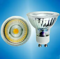 Супер яркий GU10 лампочки dimmable теплый/белый AC85-265V 5 Вт GU10 COB лампа Светодиодная GU10 LED spotlight