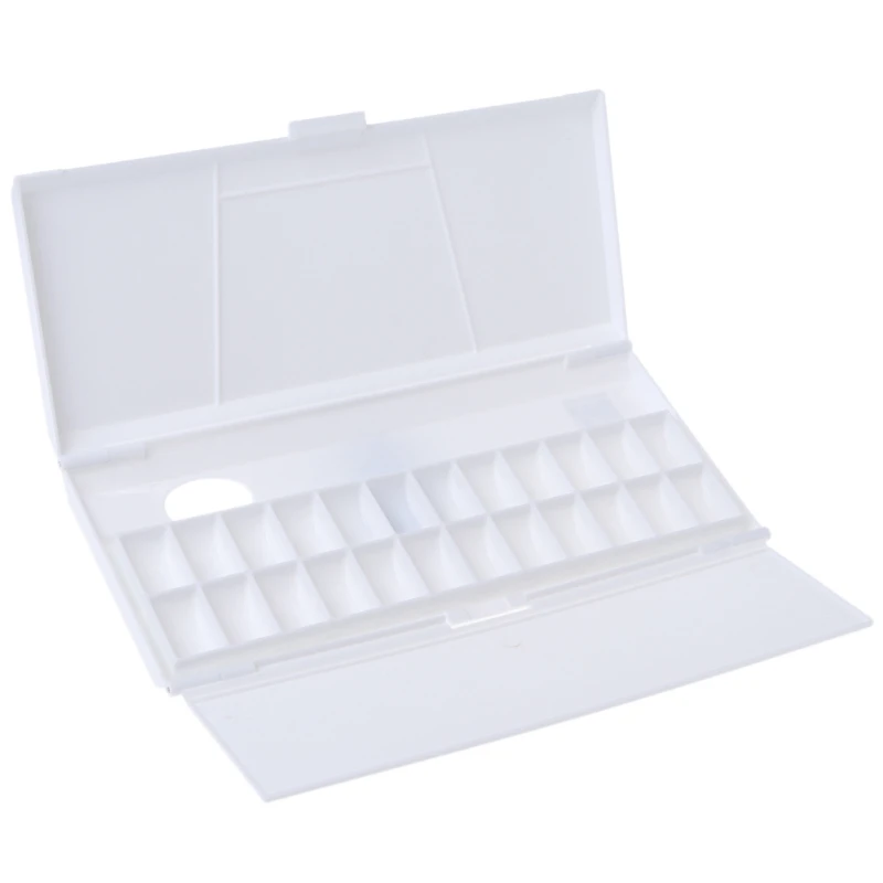 1 pcs Painting Tray Watercolor Paint Palette 24 Grid Professional Art Plastic Palette Art Supplies bgln transparent moisturizing watercolor paint palette 24 grid professional art plastic palette watercolor palette art supplies