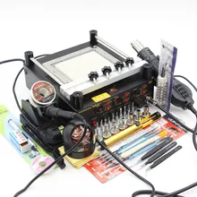 Gordak 863 3 в 1 Digita Тепловая пушка Горячего Воздуха BGA паяльная станция+ Электрический паяльник+ ИК Инфракрасная станция предварительного нагрева