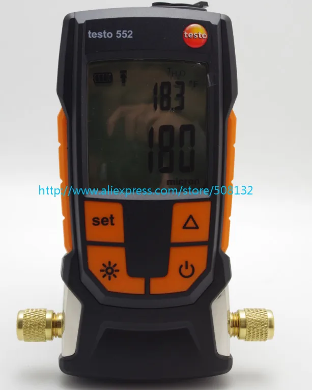 Testo 552 цифровой вакуумный манометр 0560 5522 вакуумный измерительный прибор 0-26,66 мбар