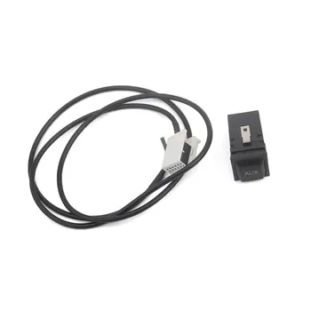

For VW Volkswagen Jetta Tiguan MK5 Golf GTI Car Audio AUX USB Switch + Cable 5KD035724 For RCD510 RCD310 Black