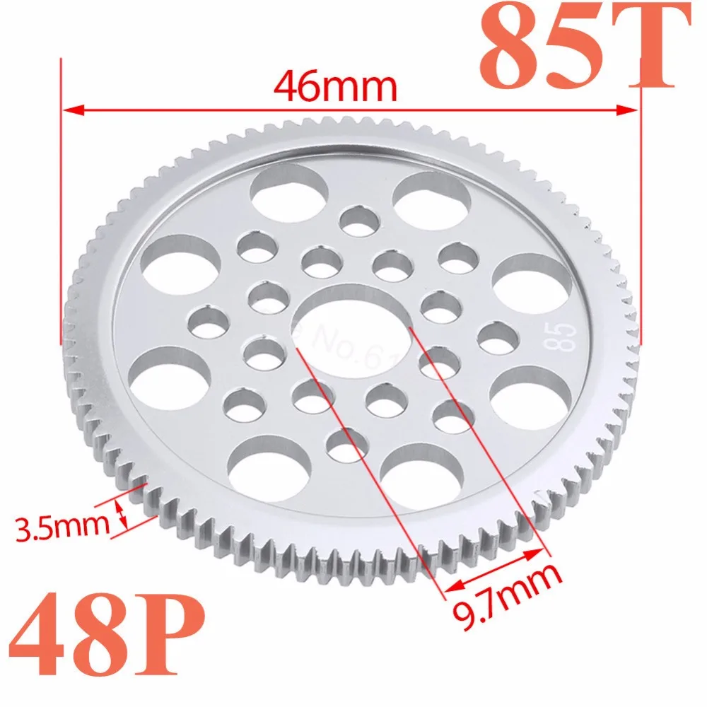 Металлическая Цилиндрическая Шестерня 48P 92T 85T 80T моторная Шестерня s 19T 20T 21T 22T 23T 24T 25T 26T для Sakura D3 XI Zero S 1:10 RC Drift автомобиль