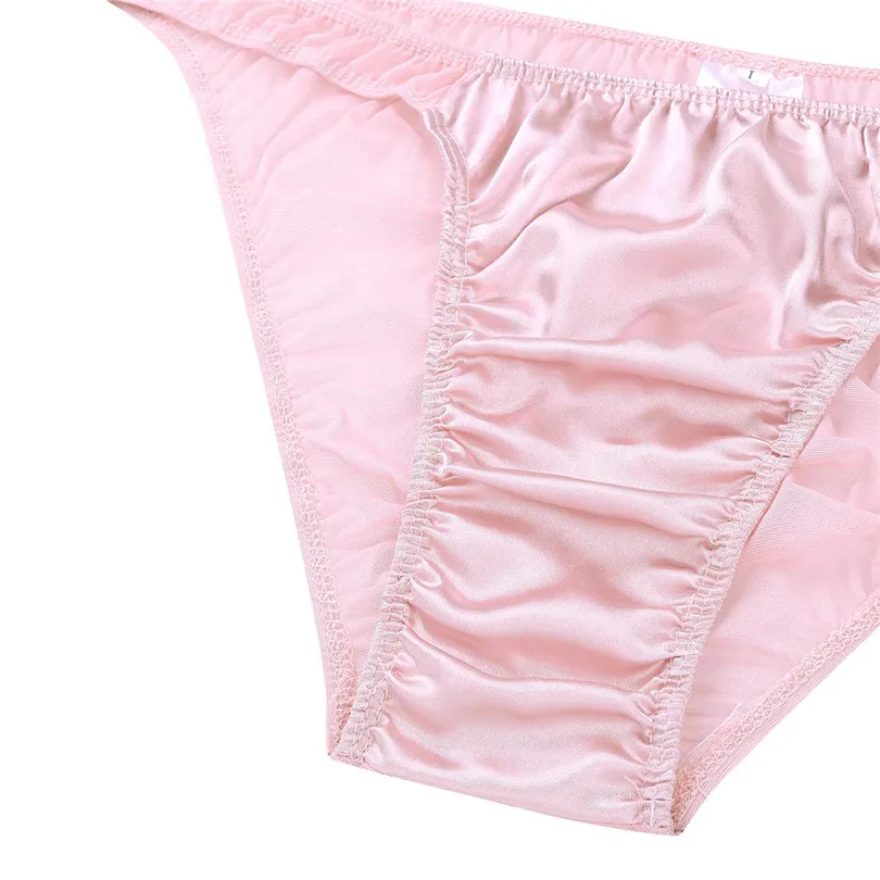 iEFiEL Breathable Mesh Shiny Ruffle Bikini Briefs Underwear Panties Gay Male Jockstrap Sissy Thong Briefs for Lingerie Night