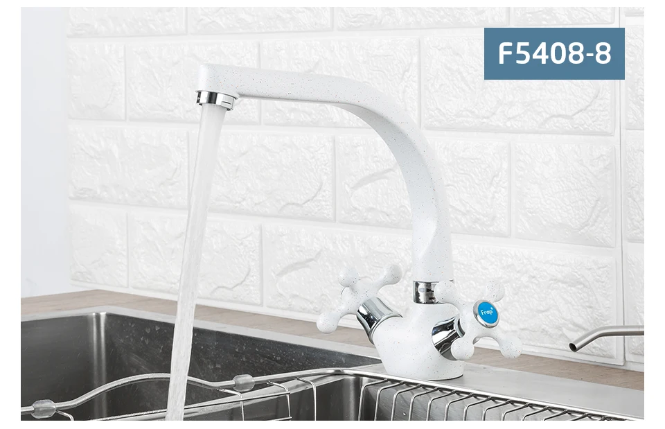 Frap Multicolor Spray Painting Kitchen basin Faucet Single hole Modern design two handle Cold and hot water tap F5408-7/8/10/21