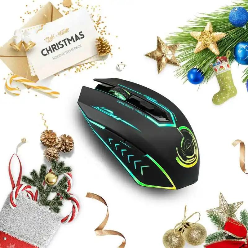 Мышь UHURU светодиодный вая беспроводная 2 4 ГГц 5 кнопок 10000 DPI|gaming mouse|wireless gaming
