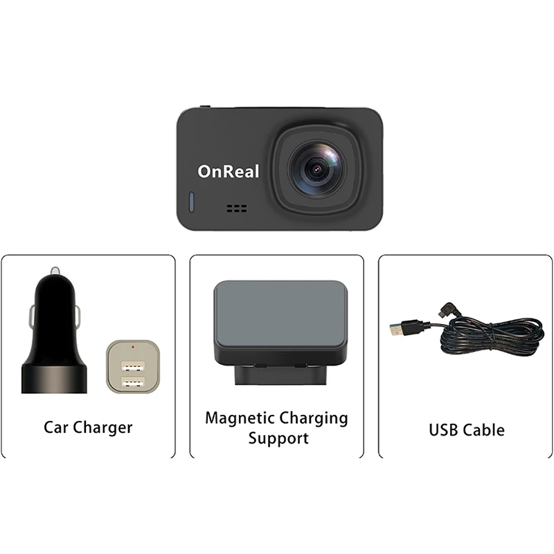 Автомобильный видеорегистратор 4K 2160P dash cam Nello OnReal R1 NTK96670+ SONY335 7P стекло ночного видения авто рекордер GPS wi-fi DVR