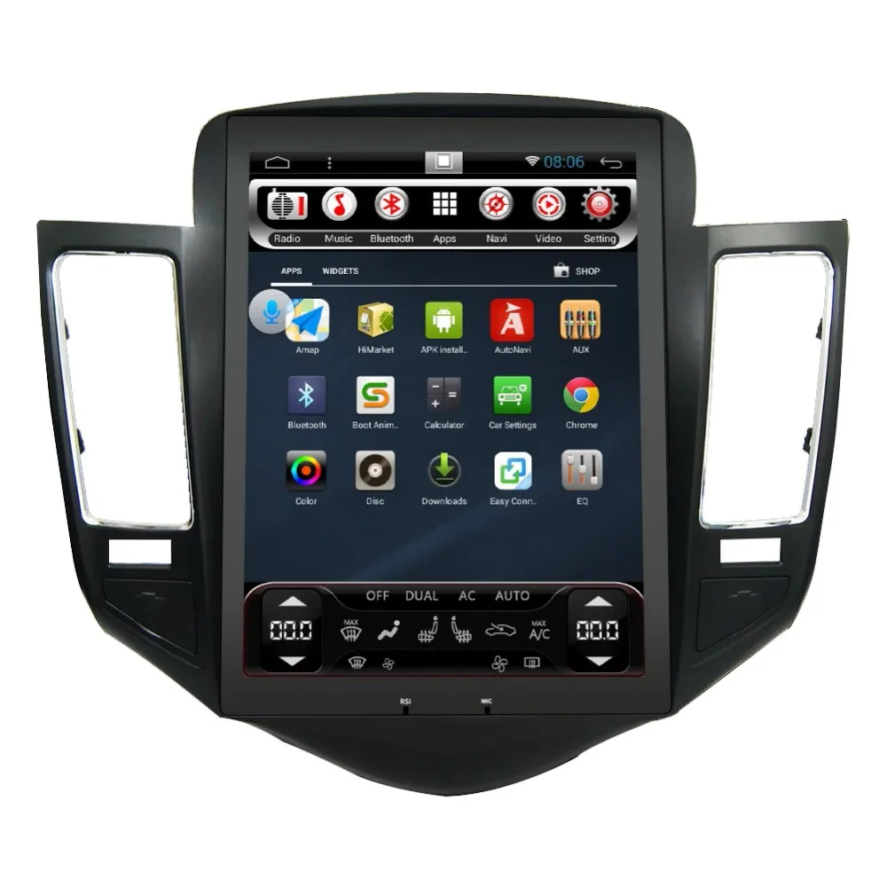 

CARBAR 10.4" Vertical IPS Screen Android Car DVD GPS Navi Radio Stereo Player for Chevrolet Cruze 2008-2012 2GB RAM 32GB ROM