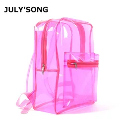Fashion New Brand Pvc Summer Women Backpack Female Transparent Jelly Schoolbag Designer For Teenage Girls Fashion Large Backpack Fashion New Brand Pvc Summer Women Backpack Female Transparent Jelly Schoolbag Designer For Teenage Girls Fashion Large Backpack