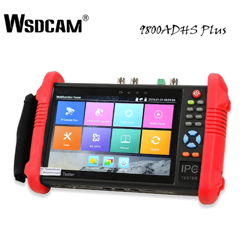 7 дюймовый монитор тестер для IP камеры с SDI/TVI/AHD/CVI/POE/WIFI/4K H.265/1080p HDMI вход и выход/RJ45 TDR