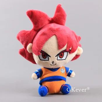 

Anime Dragon Ball Z Red Super Saiyan God Goku Plush Toy Children Collection Dolls 8" 20cm Gift