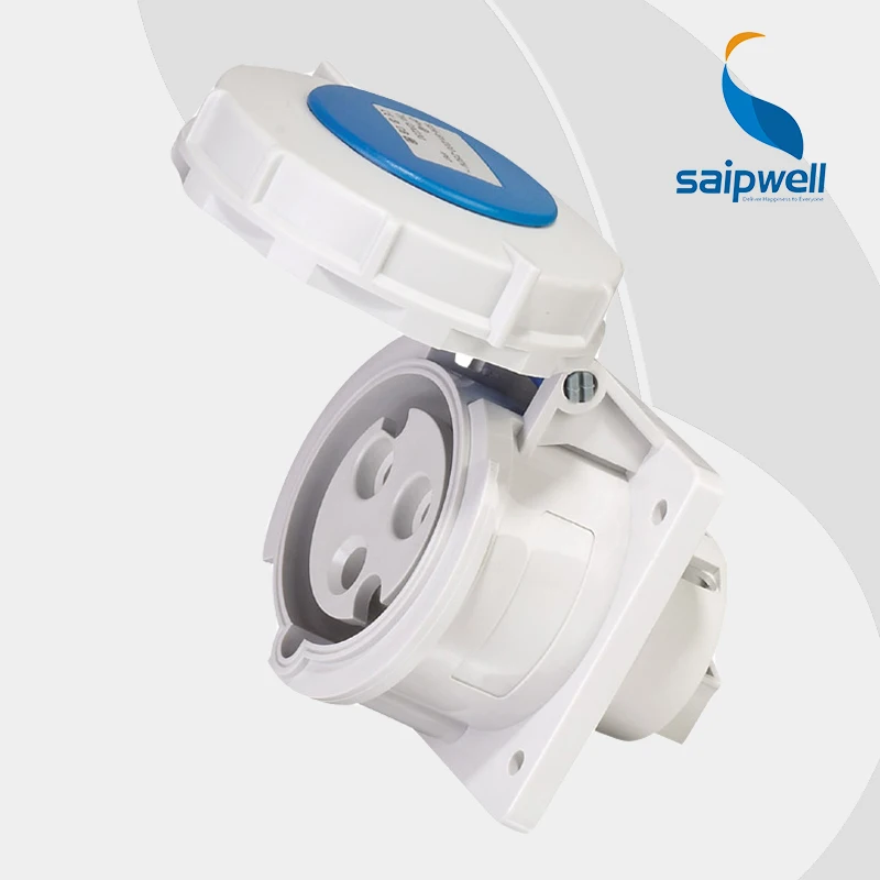 

Wholesale Saipwell 3P (2P+E) 230V 32A connector industrial socket EN / IEC 60309-2 Industrial socket connector SP230