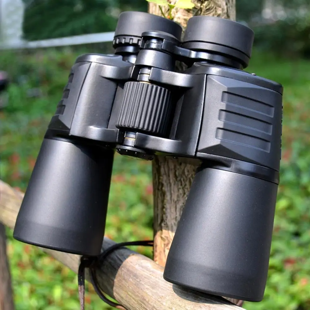 

Professional BAK4 binoculars 10x50 High Power optical hunting telescope wide angle camping Large eyepiece High definition