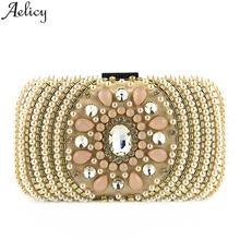 Aelicy модные женские туфли со стразами клатч, украшенный бисером вечерние сумки на цепи через плечо вечерние Роскошные Сумки Для женщин сумки дизайнерская сумка для девочек