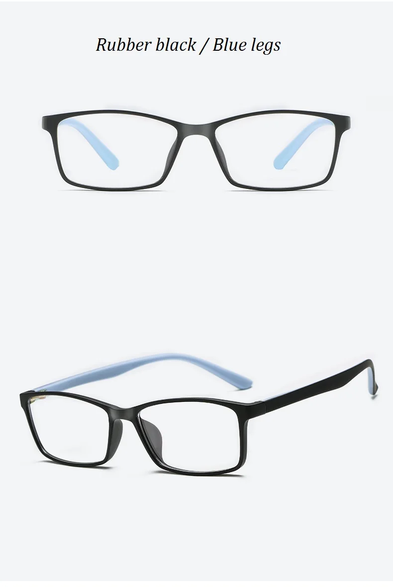 Сверхлегкий TR90 оправа анти-голубые лучи очки для мужчин и женщин унисекс прозрачные линзы Близорукие оптические очки оправа очки De Sol