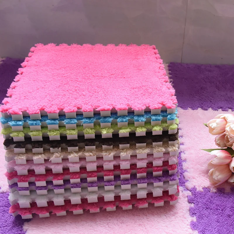 Baby Developing Mat Soft EVA Foam Plush Puzzle Interlock Floor Mat Exercise Activity Children Gym Mat 9pcs/Lot