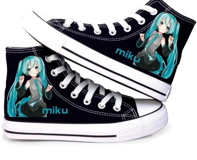 Unisex Anime Print Canvas Shoes | Anime Crazy Store