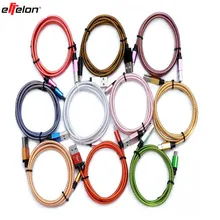 1M/2M/3M/25CM Colorful Nylon Micro USB Cable Charger Data Sync USB Cable Cord For Android Smart Phone for tablet PC