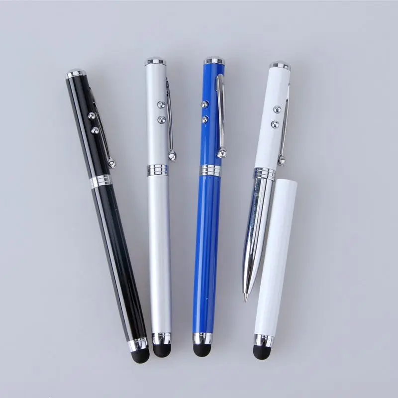 Buy 5pcs/lot LED flashlight pen laser pointer pen touch screen and touch pen