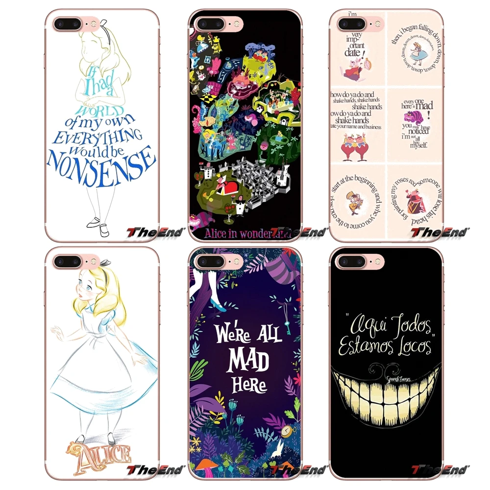 

For Huawei P Smart Y6 Pro P8 P9 P10 Nova P20 Lite Pro Mini 2017 SLA-L02 SLA-L22 2i Alice in Wonderland Cell Phone Case Cover