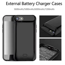 Новинка 5000/7200 мАч Умный Магнитный задний бампер из ТПУ внешний аккумулятор зарядное устройство чехол для iPhone 6 6s 7 8 Plus