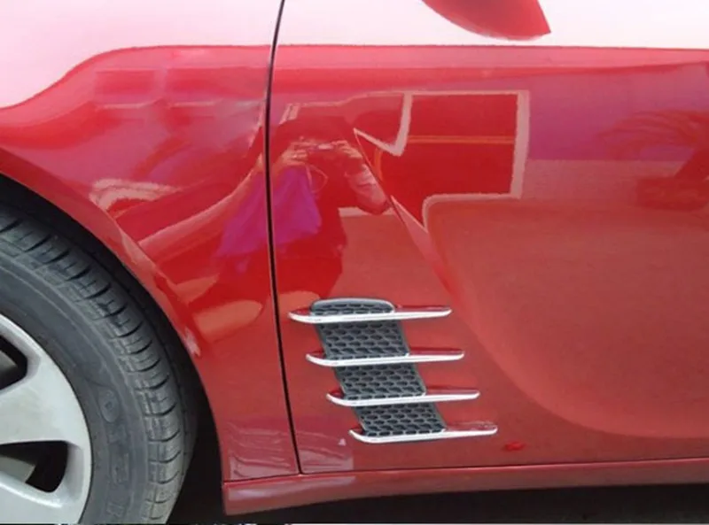 

HOT 2pcs 3D Shark Gills Car Decoration Stickers Car-styling for Jaguar xf xe x-type xj s-type f-pace XFR XKR XJR accessories