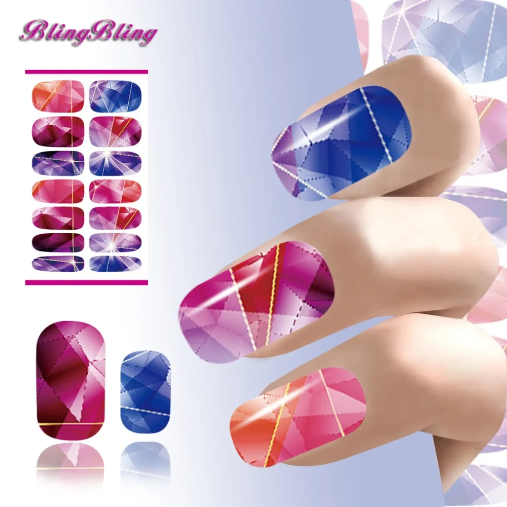 Beauty Nail Art Colored Bright Crystal Design Nails Sticker Water Beauty Nail Art Colored Bright Crystal Design Nails Sticker Water