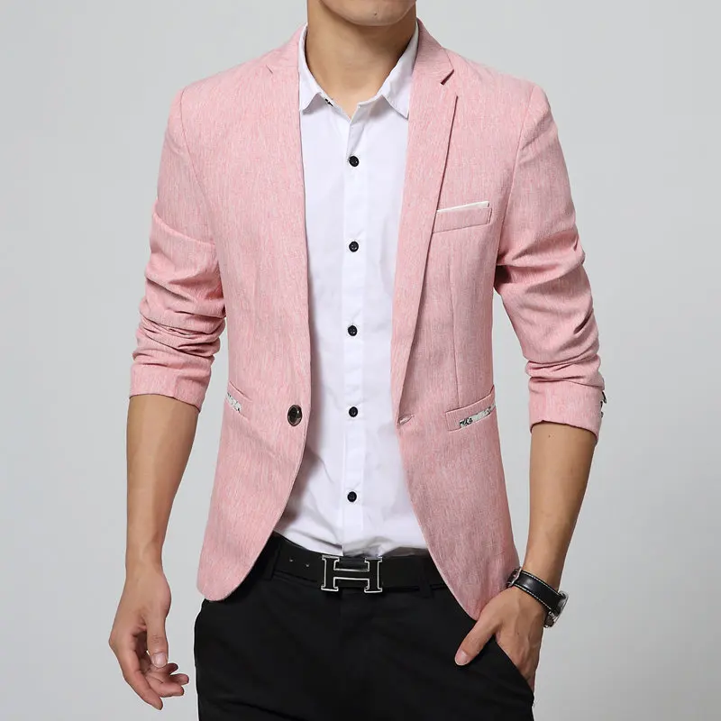 Online Buy Wholesale men pink blazer from China men pink blazer ...