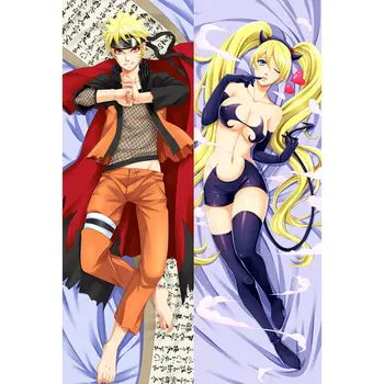 

Anime NARUTO pillow Cover Hinata Kakashi Sasuke Pillowcase Sexy 3D Double-sided Bedding Hugging Body pillowcase Customize