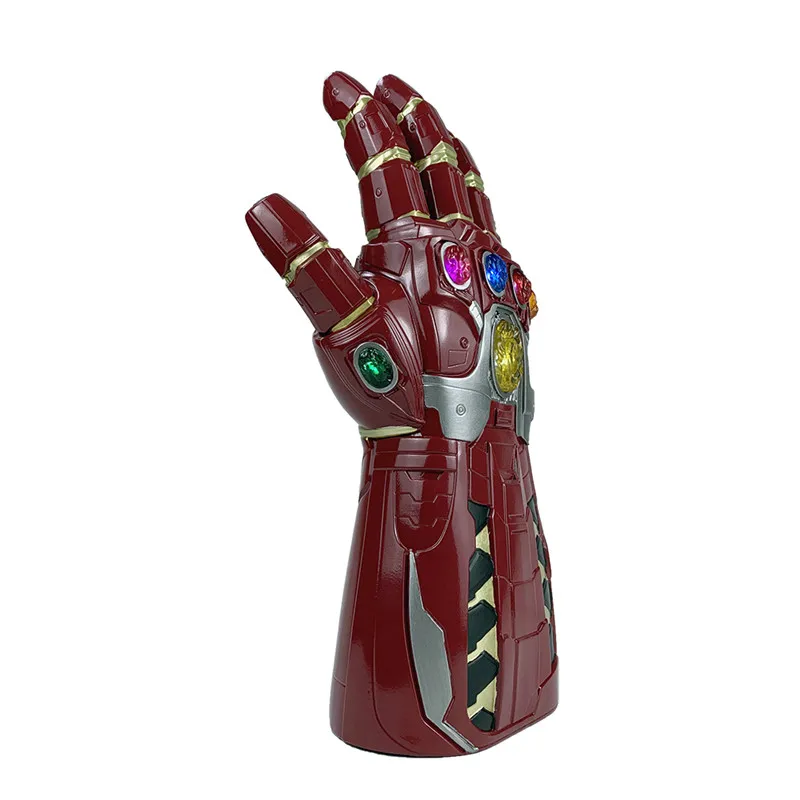 1:1 светодиодный светильник Thanos Gauntlet военные Косплей Перчатки ПВХ экшн-модель игрушки подарок на Хэллоуин Детский подарок