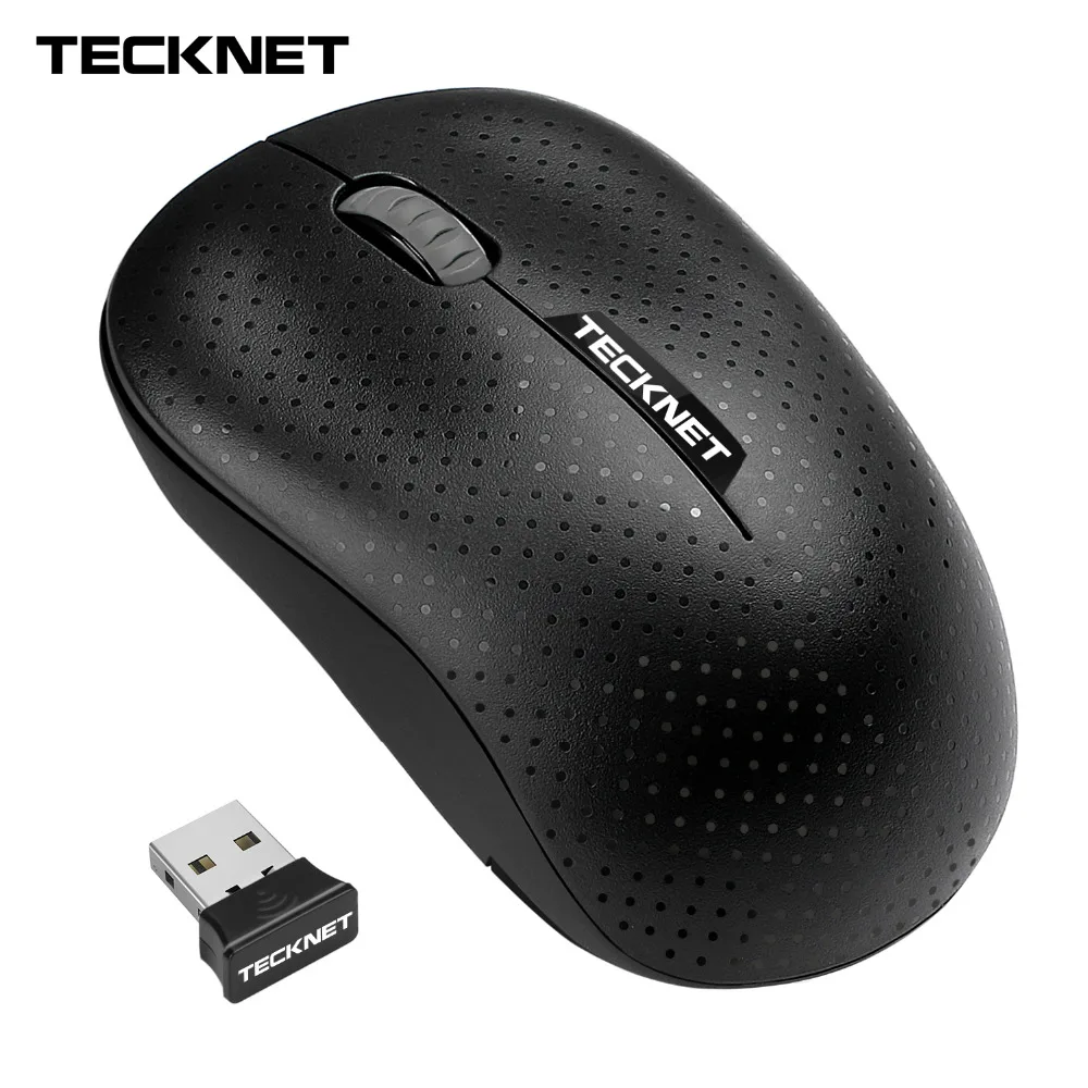 

TeckNet 2.4GHz Wireless Mouse Mobile Mini Optical Cordless 1200DPI Mice with USB Nano Receiver for Computer PC Laptop Desktop