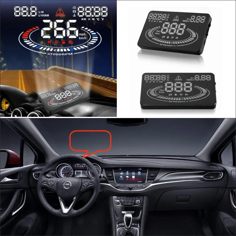 HUD Дисплей для Opel Astra J/для Buick Excelle XT 2009 2020 автомобильный проектор экран безопасное