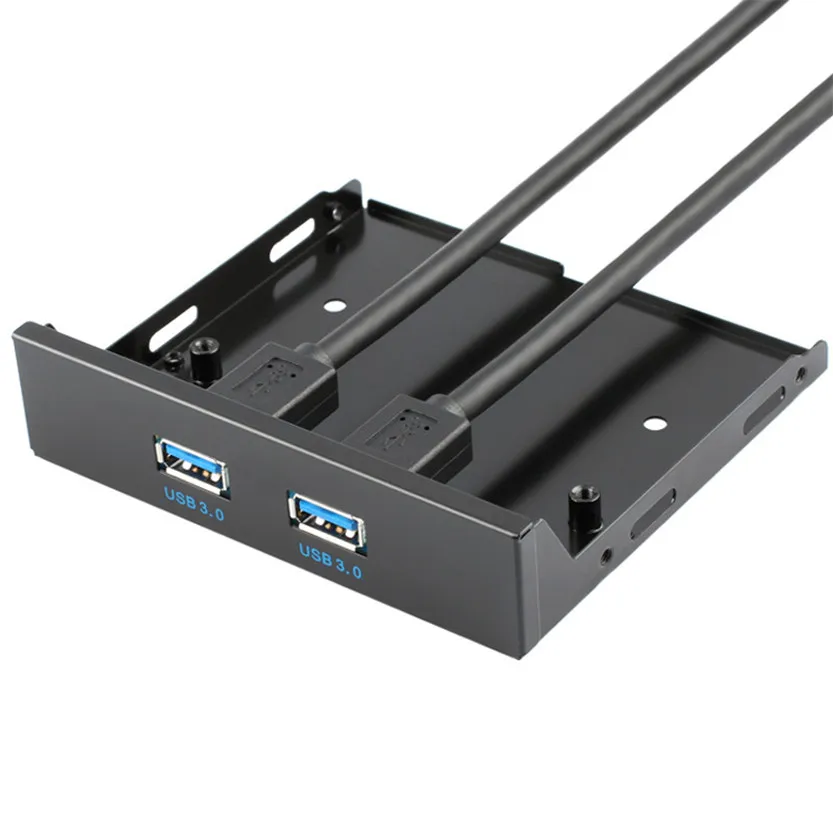 Сверхскоростная Передняя панель USB 3 0 5 дюйма с 2 портами Hub Jun21 #2| |