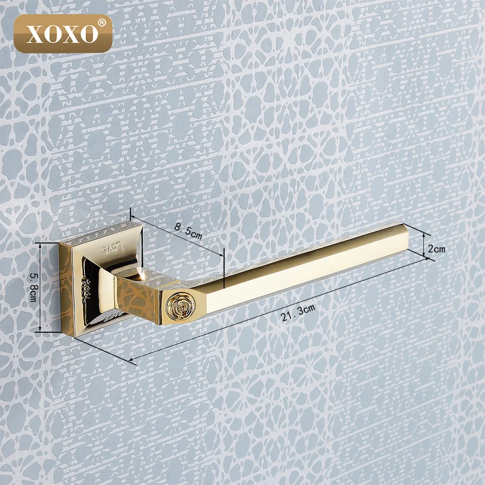 XOXO золотой Латунный настенный держатель туалетной бумаги для ванной комнаты круглый держатель для салфеток/полотенец ring17086G