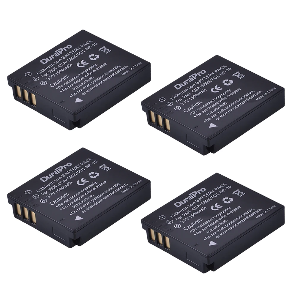 Аккумулятор CGA S005 для Panasonic Lumix 4 шт. камеры CGA-S005 LX2 LX3 FX3 BCC12 FUJI NP 70 DMW-BCC12 | Электроника