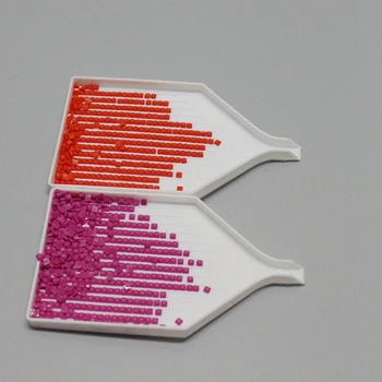 

10pcs/lot diamond painting Accessories tools tray,Diamond Point Drill Plate square/round bead Diamond Embroidery essential tool